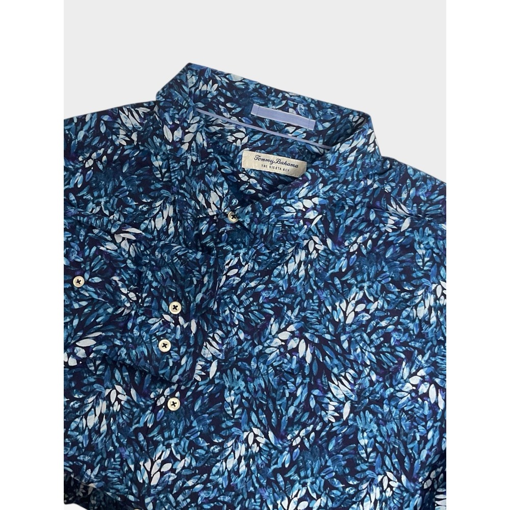 NEW TOMMY BAHAMA The Siesta Key Size 3XL Mens Hawaiian Shirt UV Wicking Blue